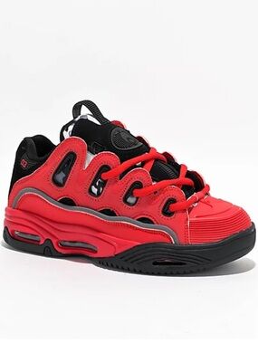 OSIRIS D3 Red and Black Sneakers